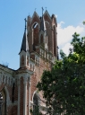 Katolische Kirche im Dorf Kamenka (Bähr) Gebiet Saratow