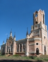 Katolische Kirche im Dorf Kamenka (Bähr) Gebiet Saratow